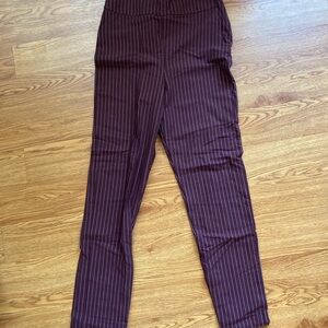 Striped Maroon Pants